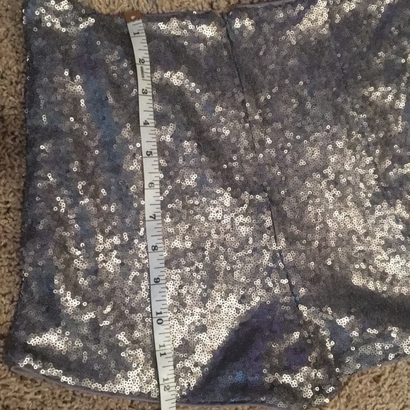 Forever 21 gray/silver sequin shorts - medium - Picture 3 of 3